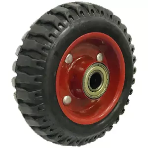 PP 250 - Литое колесо с протект. резиной 250 мм без крепл. (шарикоподш., мет. обод)