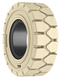 Цельнолитая шина (БЕЛЫЙ суперэластик) для вилочных погрузчиков 5.00-8 (стандарт)